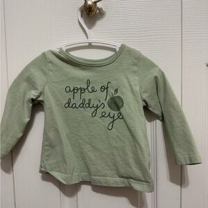 George Light Green Long Sleeve Kids Tee